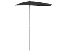 Guarda-Sol VIDAXL (Preto - Poliéster - 180x90 cm)