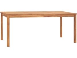 Mesa de Jardim VIDAXL Reclináveis c/Almofadas 3064752 (180x90x77 cm - Madeira de Teca)