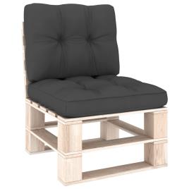 Almofadões para sofás de paletes 2 pcs antracite