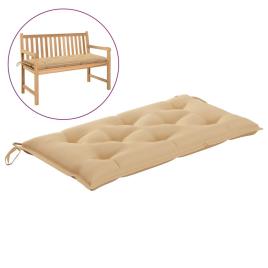 Almofadão para banco de jardim 100x50x7 cm tecido bege