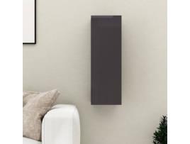 Móvel TV VIDAXL Contraplacado 803360 (30.5 x 30 x 90 cm - Compensado - Cinzento)