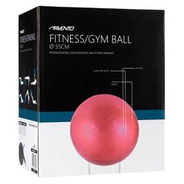 Bola de fitness/ginásio 65 cm de diâmetro rosa