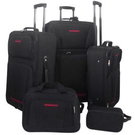 Conjunto malas de viagem 5 pcs preto
