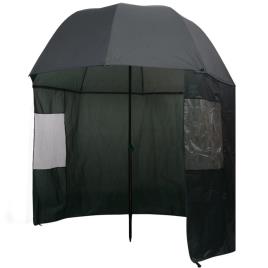 Guarda-chuva pesca, verde, 300x240 cm