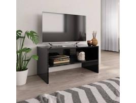 Móvel TV VIDAXL Contraplacado 800061 (80 x 40 x 40 cm - Compensado - Preto)