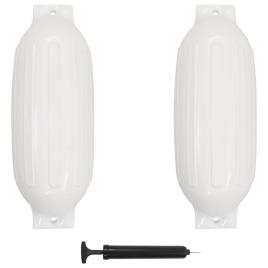 Defensas de barco 2 pcs 69x21,5 cm PVC branco