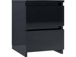 Mesa de Cabeceira VIDAXL 800527 (Preto - Aglomerado de Madeira - 30x30x40 cm)