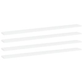 Prateleiras para estante 4pcs 100x10x1,5cm contraplacado branco