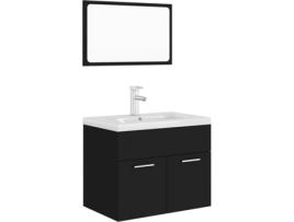 Conjunto de Móveis  3071316 (Preto - Aglomerado de Madeira - 60x38.5x46 cm)