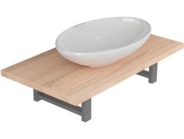 Conjunto de Móveis  (Castanho - Cerâmica - 40x40x16.3 cm)