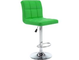 Conjunto 2 Bancos de Bar  (Verde - Couro Artificial - 47 x 40 x 114 cm)