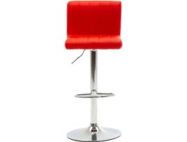 Banco de Bar  249734 (Vermelho - Couro Artificial - 40.5 x 48 x 109 cm)