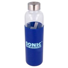 Stor Frasco De Vidro Com Tampa De Silicone Sonic The Hedgehog 585ml One Size White / Clear