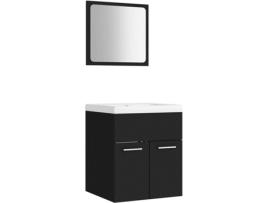 Conjunto de Móveis  3070857 (Preto - Aglomerado de Madeira - 41x38.5x46 cm)