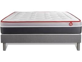 Conjunto de Sommier + Colchão  Vital Care (150x190 cm - Espuma Viscoelástica e Molas)