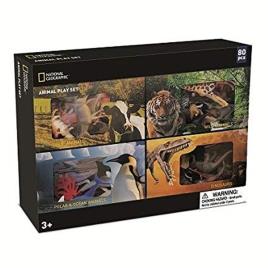 Pack 80 Peças de Animais em 4 Habitats