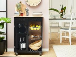 Carrinho de cozinha preto BOVES