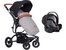 Carrinho de Bebé Individual EASYGO Soul Air + Starter 0+ Isofix Ready Cinzento Fox