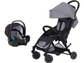 Carrinho de Bebé Individual EASYGO Minima + Starter 0+ Isofix Ready Cinzento Fox