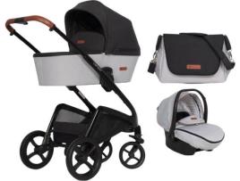 Carrinho de Bebé Trio  Isofix Ready Cinzento