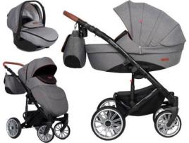 Carrinho de Bebé Individual  Delta + Grupo 0+ Isofix Ready Antracite