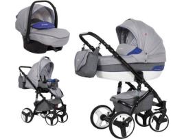 Carrinho de Bebé Individual EURO-CART Durango Sport + Grupo 0+ Isofix Ready Saphire