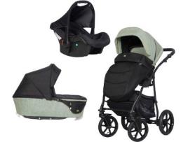 Carrinho de Bebé Individual  Elite + Carlo Isofix Ready Mint