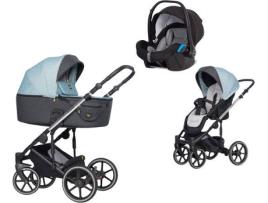 Carrinho de Bebé Individual  Exeo + Kite Isofix Ready Ocean