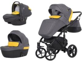 Carrinho de Bebé Individual EXPANDER Enduro + Kite Isofix Ready Amarelo