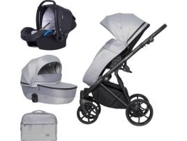 Carrinho de Bebé Individual  Nano Pro + Kite Isofix Ready Cinzento Fox