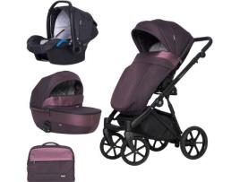 Carrinho de Bebé Individual  Nano Pro + Kite Isofix Ready Plum