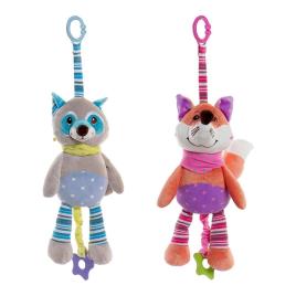 Peluche Musical  Bege Laranja Poliéster (20 x 14 x 33 cm) (2 pcs)