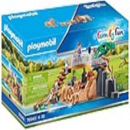 Playset Family Fun Lions Outdoor Enclosure Playmobil 70343 (61 pcs)