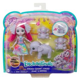 Boneca com Animal  Enchantimals Sunny Savanna Esmeralda 15 cm