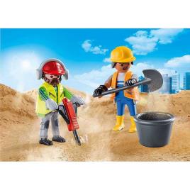 Playmobil Trabalhadores Da Construção 70272 One Size Multicolor