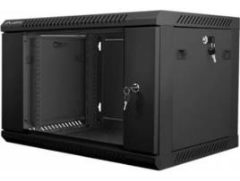 Armario Rack  6U 600X450X368 Auto Ensamblado 19 Hasta 60 KG Negro