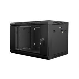 Armario Rack  6U 600X450X368 Auto Ensamblado 19 Hasta 60 KG Negro