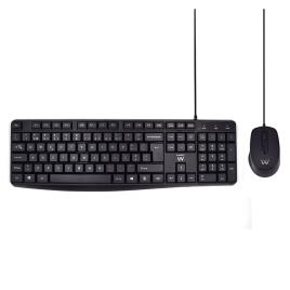 KIT TECLADO + RATO SILENT PT PRETO