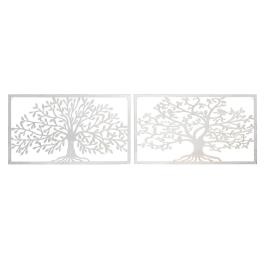 Decoração de Parede  Metal Árvore (2 pcs) (84.5 x 1 x 49 cm)