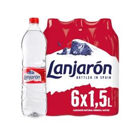 Água mineral natural Lanjaron 1,5 L (Pack 6 uds)