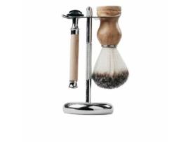 KIT AFEITADO MADERA coffret 4 pz