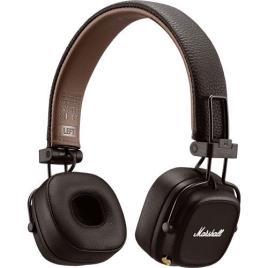 Auscultadores Bluetooth Marshall Major IV - Castanho