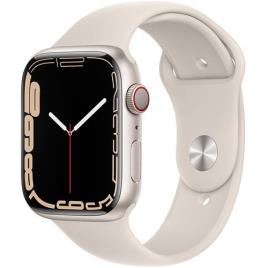 Apple Watch Series 7 45mm - Cellular - Alumínio Luz das Estrelas | Bracelete Desportiva - Luz das Estrelas