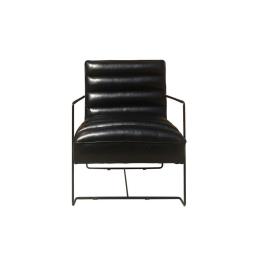 Poltrona  Preto Poliuretano Metal (62.5 x 74 x 80 cm)
