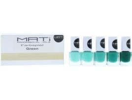 Kit Vernizes MATI PROFESSIONAL NAILS Gift Set Green 5 x 5