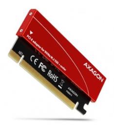 Adaptador PCIE-3.0-X16 Axagon PCEM2-N, 1X M.2/NVME/SSD com