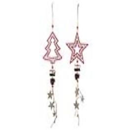 Adorno Natalício DKD Home Decor Madeira Árvore (2 pcs) (19 x 5 x 60 cm)