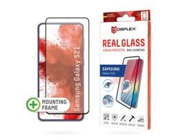 Protetor de Ecrã , Â´3em1Â´ UltraCare Vidro para Samsung Galaxy S21, moldura de montagem,, 1465
