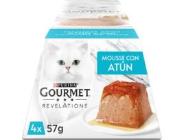 Ração para Gatos GOURMET (4x57 g - Húmida - Adulto - Sabor: Atum)