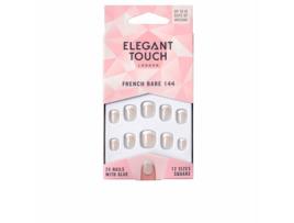 FRENCH bare 24 nails with glue square 144 #XS